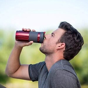 Contigo Byron Snapseal Travel Mug, Stainless Steel Thermal , vacuum flask, leakproof tumbler, coffee mug with BPA free Easy-Clean Lid, 470 ml, Vivacious