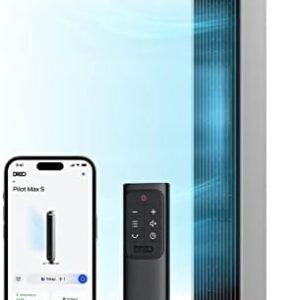 Dreo 42 Inch Pilot Max Smart Tower Fan, 25dB Quiet Cooling Fan for Bedroom, 12 Speeds Standing Fan with Remote, 7.9m/s Velocity Alexa Fan, 120° Oscillating Electric Fan, APP Control, 4 Modes,12H Timer