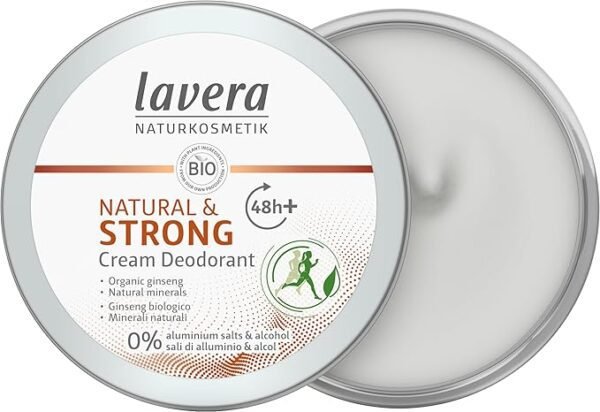 lavera Deo Creme NATURAL & STRONG 48+ h - vegan - natural cosmetics - without aluminum natural minerals - 48 hours protection - 50 ml