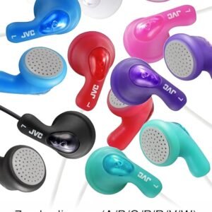 JVC Gumy HA-F14-RN-U In-Ear Headphones Wired Optimal Rubber Body Powerful Sound Red
