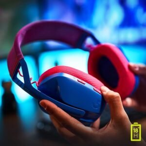 Logitech G435 LIGHTSPEED & Bluetooth Wireless Gaming Headset, Ultra Lightweight 165g over-ear headphones, built-in mics, 18h battery, compatible with Dolby Atmos, PC, PS4, PS5, Nintendo Switch