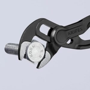 KNIPEX Cobra XS Mini Water Pump Pliers, 100 mm, Nuts to 24 mm Fine Adjustment by Button Push, Edc, 87 00 100
