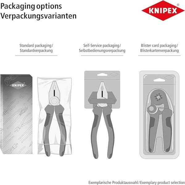 KNIPEX High Leverage Diagonal Cutter, Chrome-, 200 mm, , Chrome Steel, Piano Wire, Precision Cutting, Side Cutters, 74 06 200